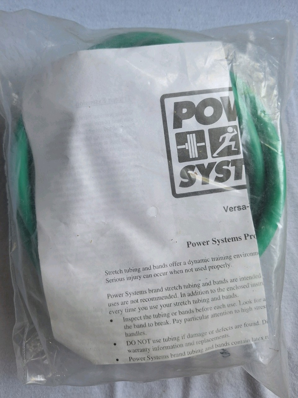 Power Systems Versa Tube Green Resistance Band. Light Weight