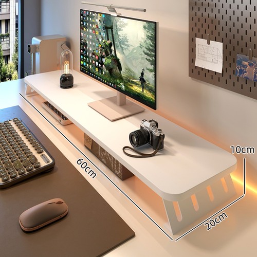 Increase Monitor Height Computer Monitor Stand Desktop Storage Rack Home - Photo 17/20