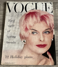 VOGUE VINTAGE MAGAZINE JANUARY 1956