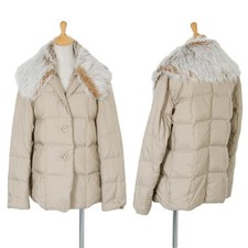 ISSEY MIYAKE Detachable Fur Collar Down Jacket Size 3 K-150391 
