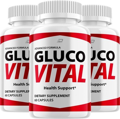 (3 Pack) Gluco Vital Capsules   GlucoVital All Natural Glycogen Support