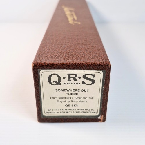 Somewhere Out There American Tail Pianola Roll Player Piano Music Vintage QRS