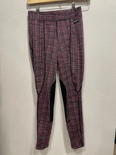 Kerrits Riding Breeches Pants Womens Knee patch Printed Equestrian MADE USA Sz S