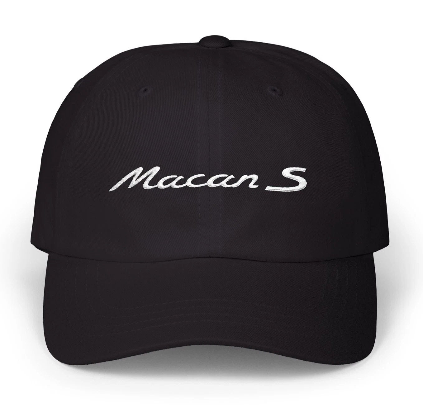 Porsche Macan S Embroidered Script on Unstructured Dad Hat / Cap