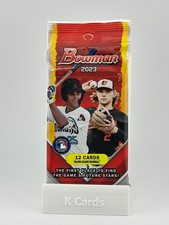 2023 Bowman Baseball Retail Pack – 12 Cards – Rare Green Parallels!