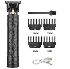Professional Electric Barber Hair Body Trimmer Black Dragon Cordless
