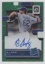 2022 Panini Donruss Optic Green Mojo Prizm 61/88 AJ Alexy #RRS-AL Auto 3h1