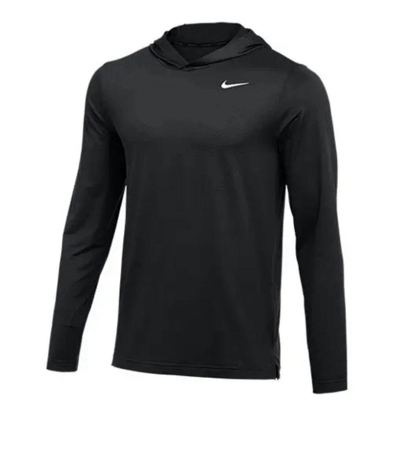 Nike Hyper Dry Long Sleeve Hooded Top Black HF7059-010 Men’s Size Large - NWT