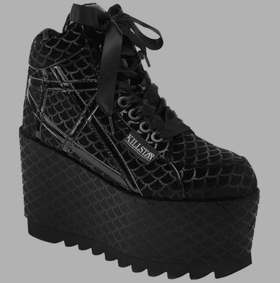 Gothic Killstar Malice Mermad Plattform Trainers Gr. EU 40, Mera Luna WGT,Amphi