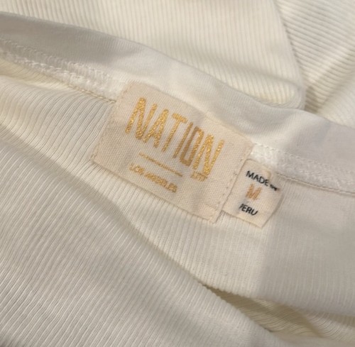 Nation LTD Tanktop Pima Cotton White Damen M - Bild 3 von 4