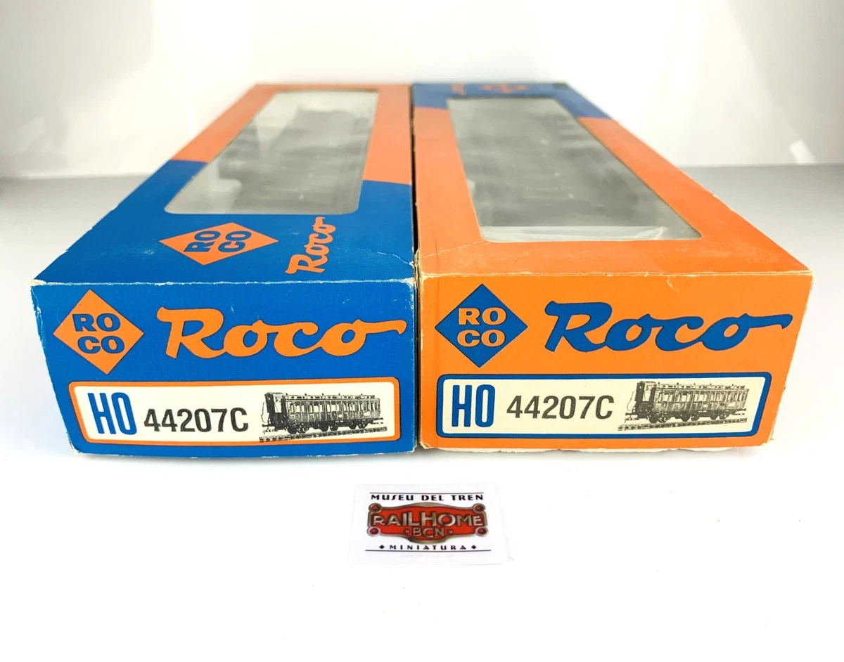 CM141 ROCO H0 44207C - LOTE 2 COCHES VIAJEROS A COMPARTIMENTOS DRG 2ª CLASE