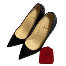 Size 35 Christian Louboutin So Kate Pointed Toe Pump Black Heel height 9.5 cm