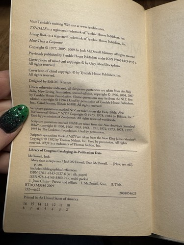 More Than a Carpenter Christian Religious Studies/ Sean & Josh McDowell - Picture 7 of 8