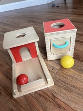 Lovevery Hide Find Other Ball Drop 7 to 9 Months Wooden Montessori Toys Set