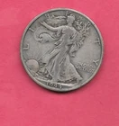US USA 1944-D WALKING LIBERTY HALF DOLLAR VF VERY FINE NICE WWII SILVER COIN