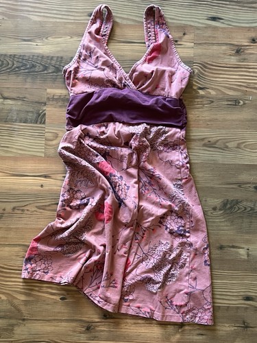 Patagonia Women’s SZ SMALL Dress A-Line Floral Print V-Neck Organic Cotton - Picture 2 of 6