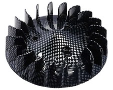 Lüfterrad TNT carbon-look kompatibel für Aprilia Sonic, SR50, Yamaha Jog R 50 AC