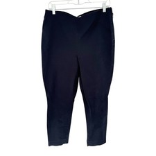 Everlane The Side-Zip Stretch Cotton Ankle Pant Black Size 14 Minimalist Office