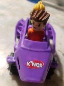 NEW K'nex Rippin Rocket Roller Coaster Purple Car with 2 People Knex Replacement
