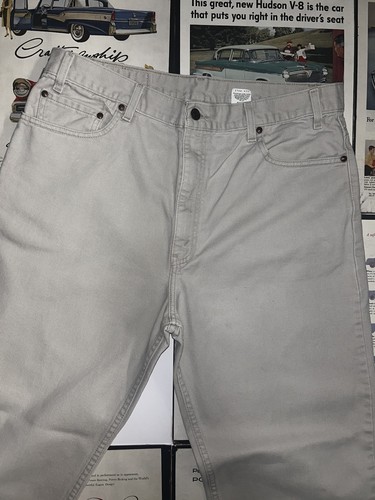 Vintage Levis 540 Jeans Herren 38X32 Relaxed Fit Hose 90er hellbraun Denim - Bild 4 von 14