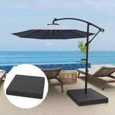 Outsunny 176 lbs Offset Cantilever Umbrella Base Weight Set with Cover