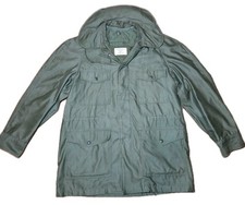 Vintage 1960s US Air Force Military Sateen OG 107 Men's COAT JACKET SM - Reg