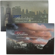 2007 Uncirculated Coin Set U.S Mint Government Packaging OGP COA