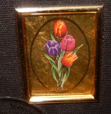 23KT CHROMOLITHOGRAPH GOLD LEAF PAINTING MADE IN ITALY WITH C.O.A.