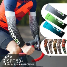 1PC UV Sun Protection Cooling Arm Sleeves Cover Outdoor Sports For Men Women