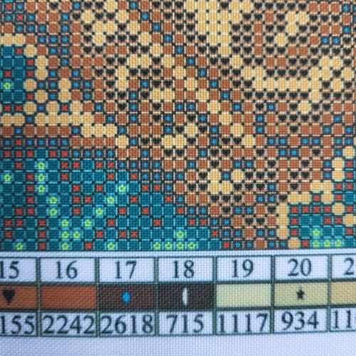 Kit Bead Embroidery Cleopatra DIY Craft Kit Stamped Beaded Needlepoint Canvas - Picture 6 of 13