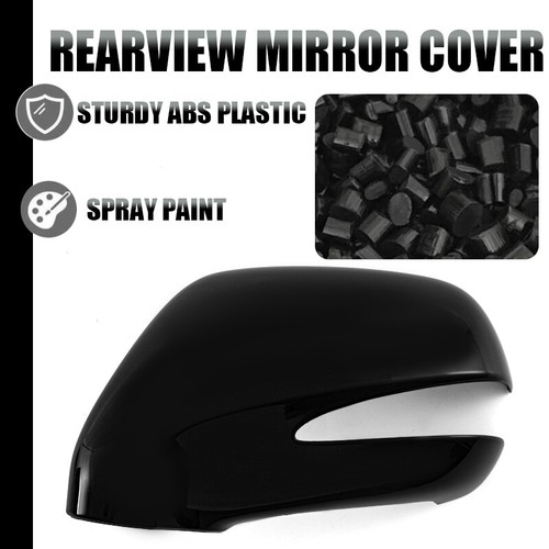 Left Driver Side Mirror Cover Cap Black For 2010-15 LEXUS RX350 RX450h Paintable - Picture 5 of 14