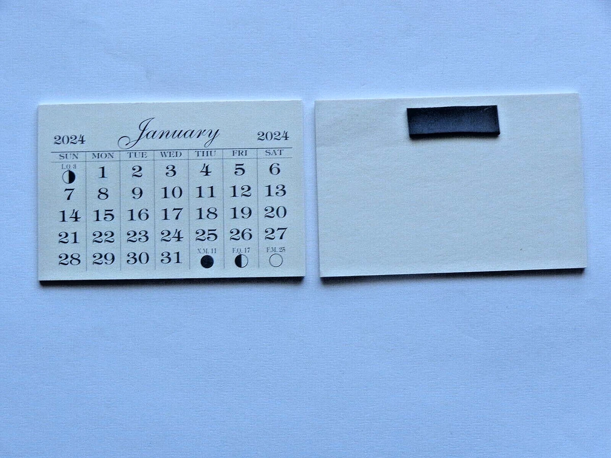 2024 Magnetic Business Card Tear-Off Calendars - Year-End Appreciation for  Clients