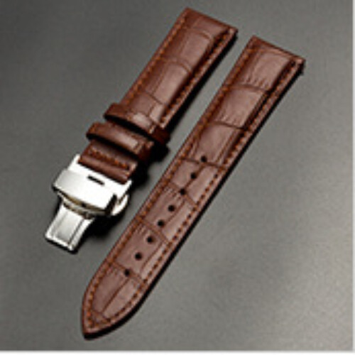 Cinturini per orologio in vera pelle bovina alta qualità chiusura a farfalla 12-24 mm - Foto 17 di 36