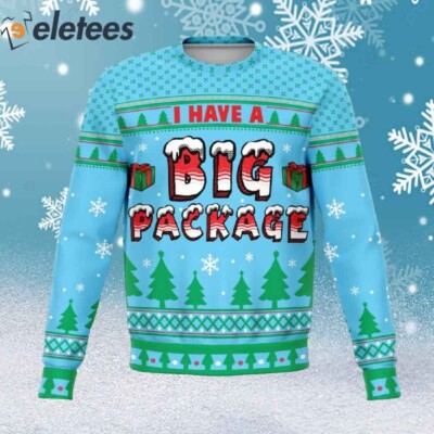 I Have A Big Package Ugly Christmas Sweater JXK75RYM