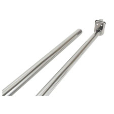 NEW Durable Adjustable Closet Rod Polished Chrome 30in-48in fits Standard Closet