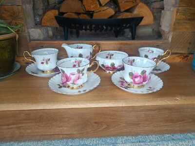 Royal Imperial Fine Bone China Teeservice Rote Rose Made in England