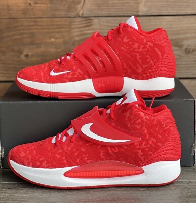 Nike Mens KD 14 Basketball Shoes DM5040 603 Red White Men’s Size 16. Nike Mens KD 14 Basketball Shoes DM5040 603 Red White Men main image 3