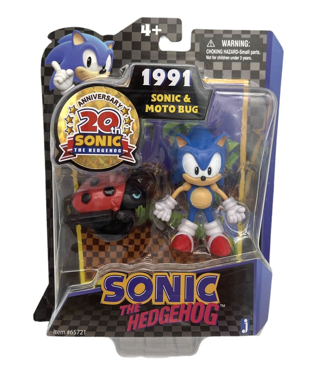 Sonic The Hedgehog 20th Anniversary Sonic & Moto Bug Action Figure