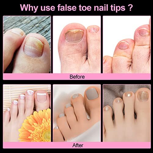 500 Pcs False Toenails Artificial French Acrylic Clear Toe Clear short 500 - Picture 7 of 7