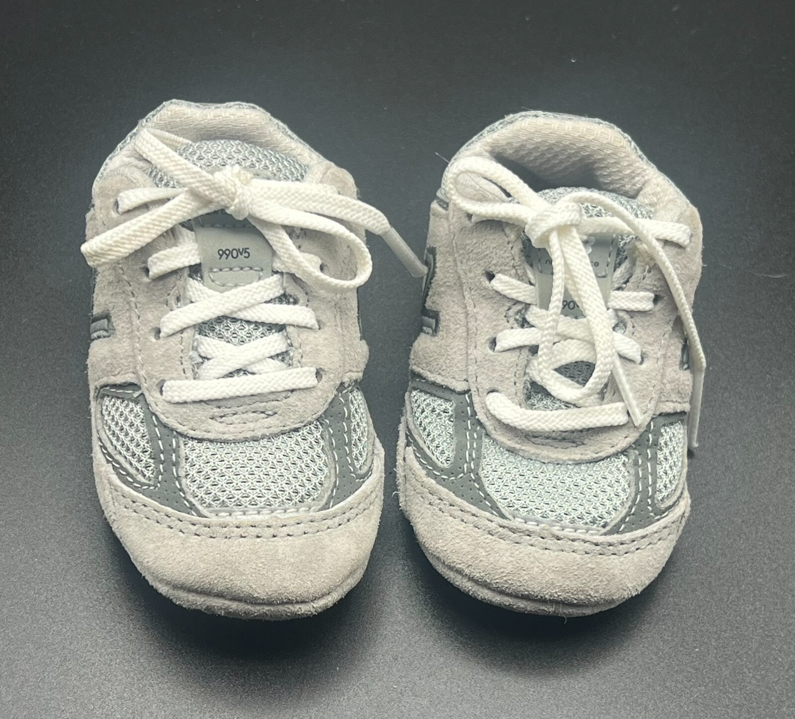 PONY New Balance 990v5 Culla Stile 'Grigio': CC990GL5 Neonati Serie 990 Fondo Morbido