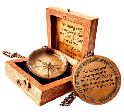 Religious Gifts for Men - God My Lord Guide Me Compass | Baptism Gift Teenage...