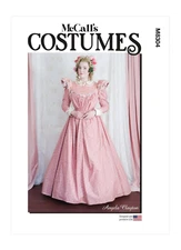McCalls M8304 Sewing Pattern Misses 1890s Reproduction Tea Dress and Belt Costum