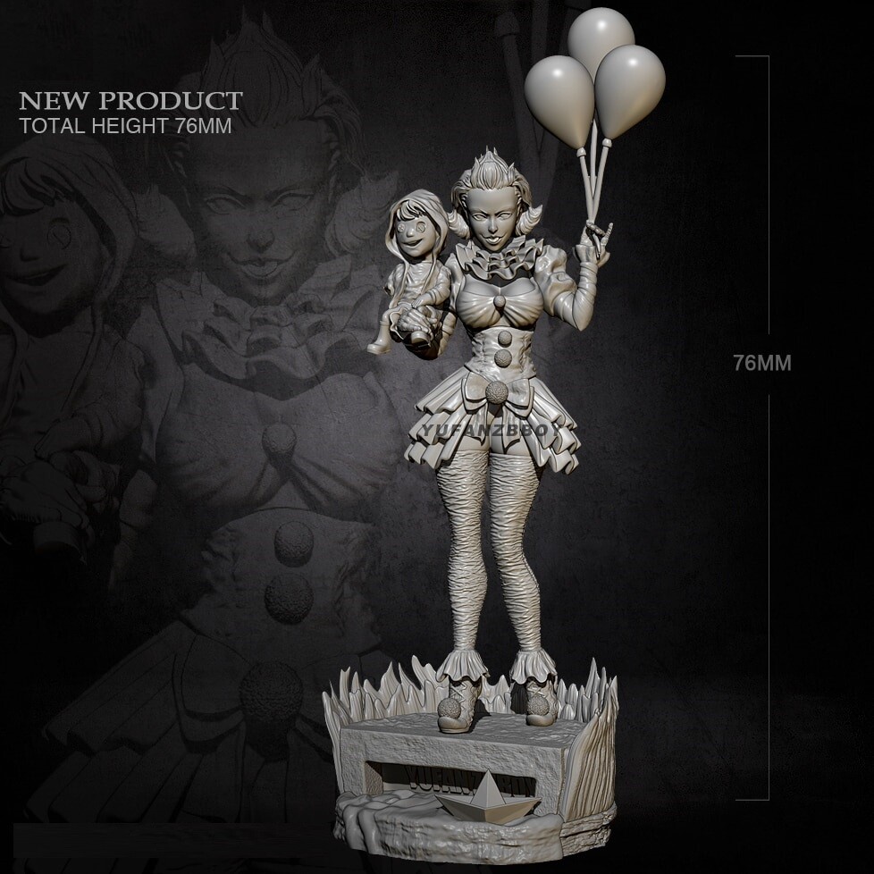 75mm Resin Figures Model Kit Celebration Unpainted Unassembled Resin