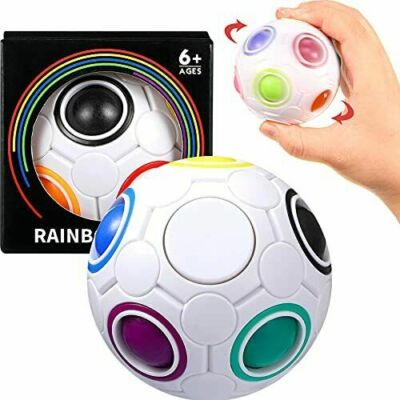 Magic Rainbow Spinning Fidget Ball Spielzeug Speed Cube Stressabbau Puzzle