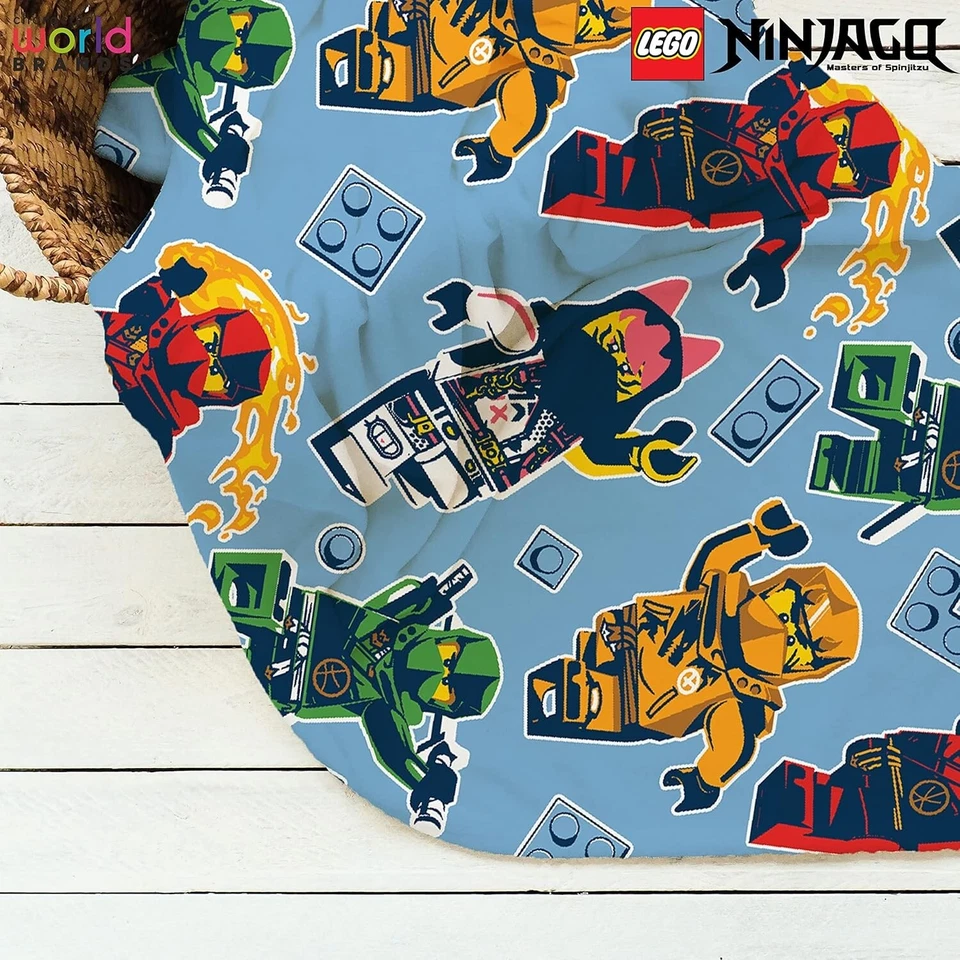 Manta polar Lego Ninjago con licencia oficial | Diseño verdadero cálido súper suave Foto 2 de 4