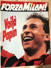 Rivista Forza Milan 1993 Nr. 3 Jean Pierre Papin Seba Rossi Marco Simone