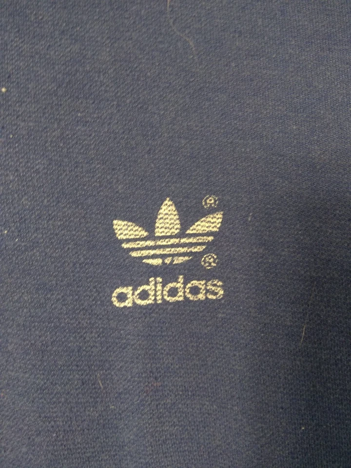 Adidas Rare Vintage Jersey Long Sleeve Football Shirt Blue Men Size XS/S ig93 - Image 4 of 4