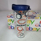 Chicago Bears Tumbler Coffee Travel Cup 22 oz Silver Blue Orange Made in USA 