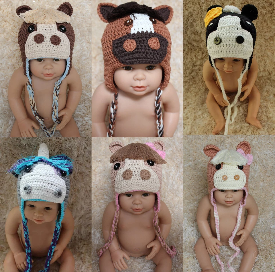New Wholesale Lot 50 Knit Cotton Newborn Baby Child Hat NewBorn Photo Prop Hats - Image 4 of 4