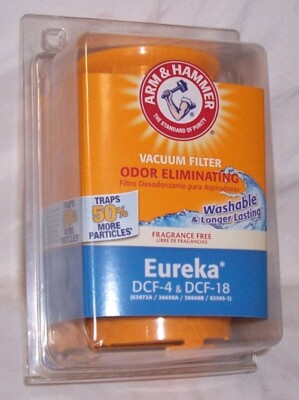 Arm & Hammer Eureka DCF-4 & DCF-18 HEPA Vacuum Filter 66643A Odor Eliminating